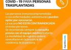 VACUNACION PARA PERSONAS TRANSPLANTADAS
