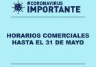 IMPORTANTE- HORARIOS COMERCIALES
