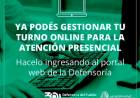 TURNOS ONLINE PARA DEFENSORIA