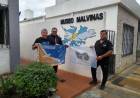VISITA DEL VETERANO  JUAN VERA   AL MUSEO MALVINAS DE NUESTRA CIUDAD