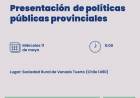 PRESENTACION DE POLITICAS PUBLICAS PROVINCIALES
