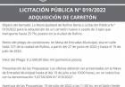 LICITACION PUBLICA N°19/2022 ADQUISICION DE CARRETON