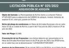 LICITACION PUBLICA N! 025/2022 ADQUISICION DE ADOQUINES