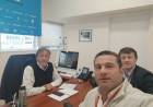 INTENDENTE NATALIO LATANZZI CON SECRETARIO DE PLANIFICACION URBANA MARIANO REY EN BUENOS AIRES