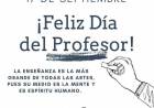 17 DE SETIEMBRE: DIA DEL PROFESOR