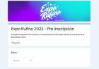 EXPO RUFINO 2022 PRE INSCRIPCION