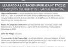 LLAMADO A LICITACION N| 037/2022