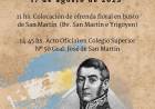 173° ANIVERSARIO PASO A LA INMORTALIDAD GRAL JOSE DE SAN MARTIN