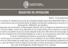 REGISTRO DE OPOSICION