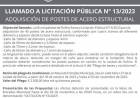 LLAMADO LICITACION PUBLICA N° 13/2023