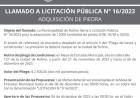LLAMADO A LICITACION PUBLICA N! 16/2023