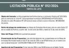 LICITACION PUBLICA N°  12/2024