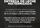 SAMCO RUFINO: ENTREGA LECHE MATERNIZADA