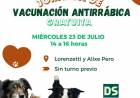 NUEVA VACUNACION ANTIRRABICA GRATUITA PARA PERROS Y GASTOS