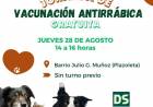 VACUNACION ANTIRRABICA GRATUITA