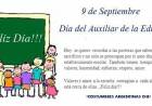 9 DE SETIEMBRE: DIA DEL AUXILIAR DE LA EDUCACION