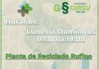 PLANTA DE RECICLADO RUFINO: HORARIO DE PLANTA