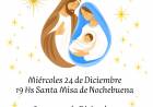 ACTIVIDADES EN PARROQUIA SANTISIMA TRINIDAD PARA DIAS 24 Y 25 DE DICIEMBRE