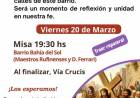 HOY: MISA Y VIA CRUCIS
