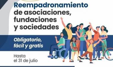 REEMPADRONAMIENTO DE ASOCIACIONES, FUNDACIONES Y SOCIEDADES