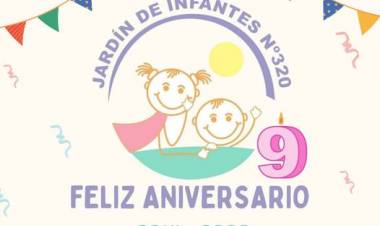 FELIZ ANIVERSARIO JARDIN DE INFANTES N° 320
