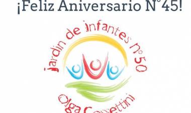 FELIZ ANIVERSARIO JARDIN DE INFANTES N| 50 OLGA COSSETTINI