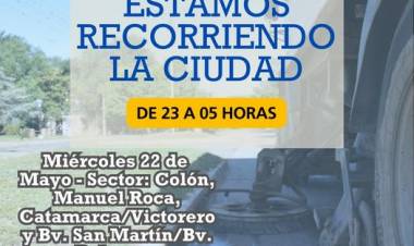 RECORRIDO DE LA BARREDORA_ MIERCOLES 22/5