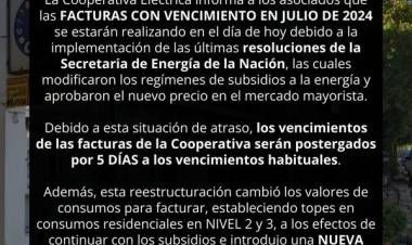 COMUNICADO SOBRE QUITA DE SUBSIDIOS