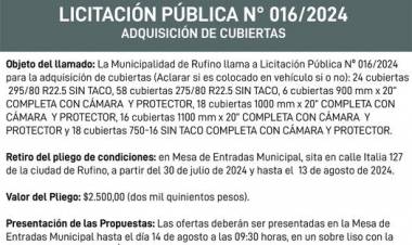 LICITACION PUBLICA N° 016/2024