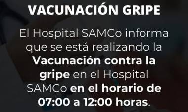 SAMCO RUFINO: VACUNACION ANTIGRIPAL