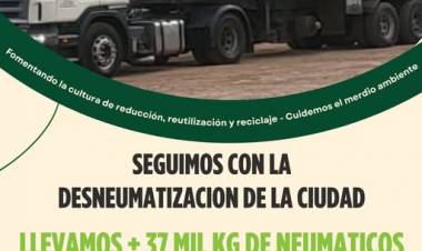 PLANTA DE RECICLADO DE RUFINO: DESNEUMATIZACION
