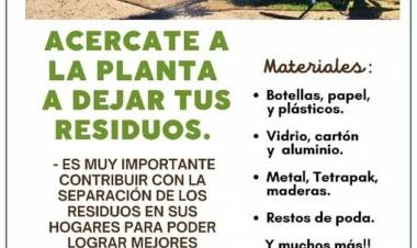 PLANTA DE RECICLADO DE RUFINO:  ACERCATE
