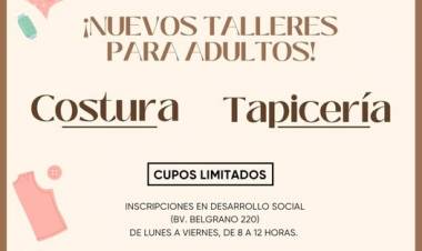 INCORPORAMOS NUEVOS TALLERES