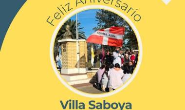 FELIZ ANIVERSARIO VILLA SABOYA...!!!