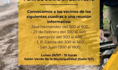 CONVOCATORIA A VECINOS DE ZONA ESTE
