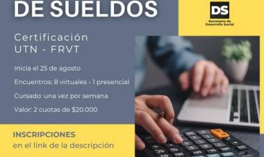 ABRIMOS UNA NUEVA CAPACITACION:  CURSO DE LIQUIDACION DE SUELDOS