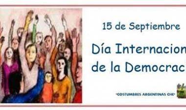 15 DE SETIEMBRE: DIA INTERNACIONAL DE LA DEMOCRACIA