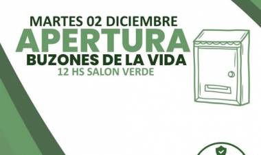DECIMA TERCERA APERTURA BUZON DE LA VIDA