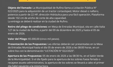LICITACION PUBLICA N° 022/2025