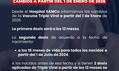 SAMCO RUFINO: VACUNA TRIPLE VIRAL