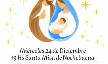 ACTIVIDADES EN PARROQUIA SANTISIMA TRINIDAD PARA DIAS 24 Y 25 DE DICIEMBRE