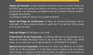 LICITACION PUBLICA N° 14/2026