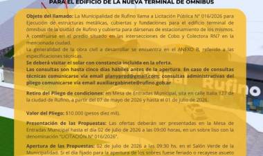LICITACION PUBLICA N° 16/2026