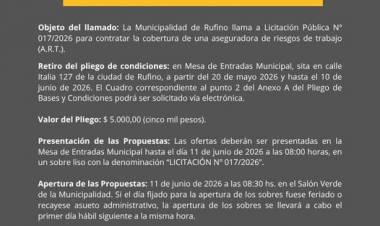 LICITACION PUBLICA N° 17/2026