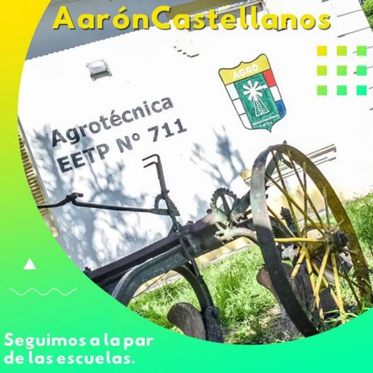 LISANDRO ENRICO EN ESCUELA AGROTECNICA DE AARON CASTELLANOS