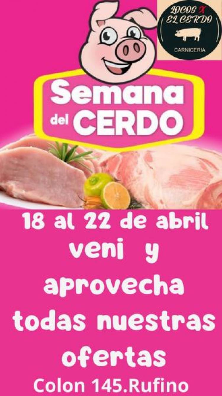 "LOCOS POR EL CERDO" SEMANA DEL CERDO . COLON 145