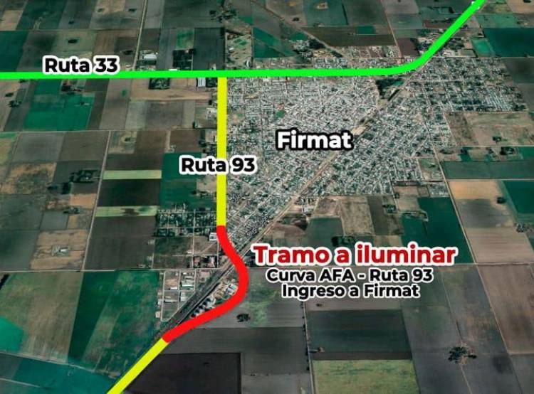 SENADOR LISANDRO ENRICO: SOLICITAMOS UNA OBRA DE ILUMINACION EN LA CURVA DE AFA EN FIRMAT