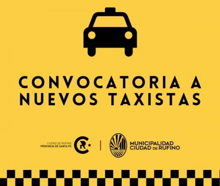 CONVOCATORIA A NUEVOS TAXISTAS