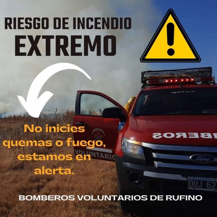 RIESGO DE INCENDIO EXTREMO...!!!