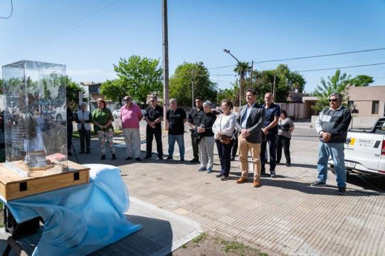 INTENDENTE NATALIO LATTANZI RECIBIO A LA VIRGEN DE LUJAN